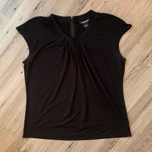 Liz Claiborne Pleated Neck Top